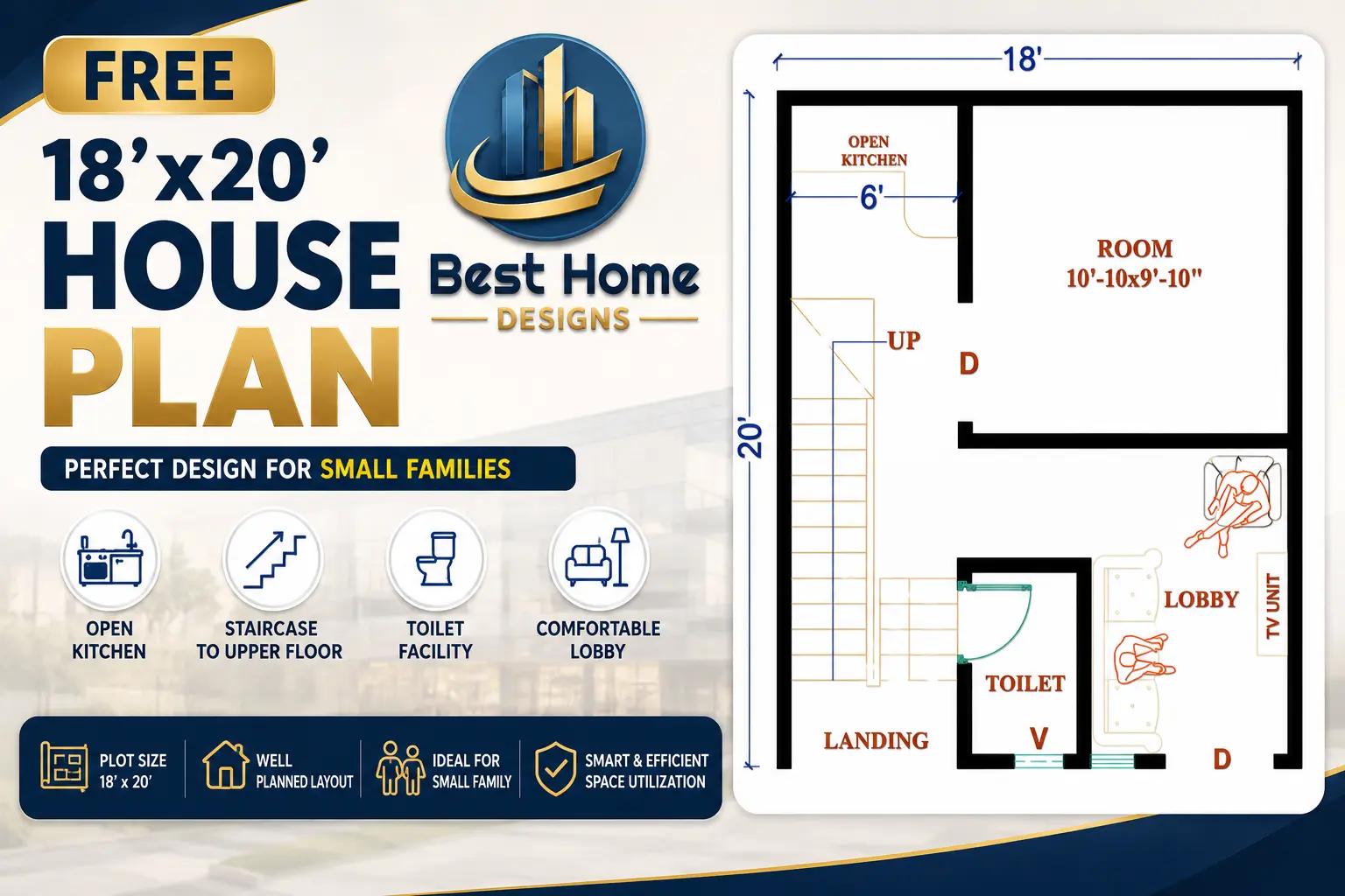 18x20 house plan