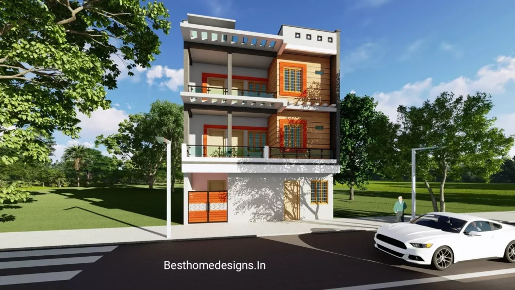 30x48 house plan front elevation